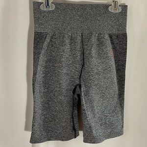 Gymshark Shorts High-Waisted Grey Seamless Biker Cycling Size M